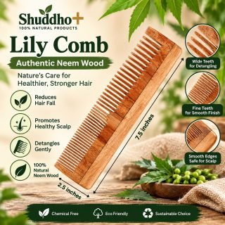 Shuddho Neem Wood Comb